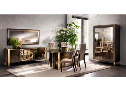Dining table chairs sideboard 8-piece dining room set group suite table arredoclassic