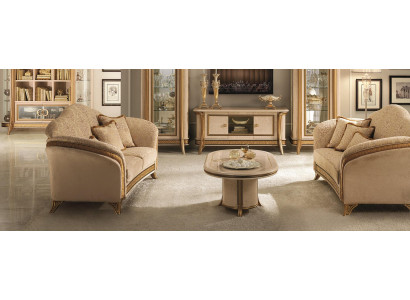 Italian furniture sofa set group classic seating arrangements 3+3 seater