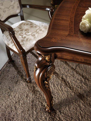 Dining table + 8 chairs dining room table rococo baroque art nouveau