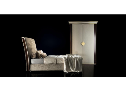 Complete bed bedroom wardrobe set beds wardrobe arredoclassic 2-piece