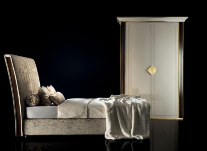 Complete bed bedroom wardrobe set beds wardrobe arredoclassic 2-piece