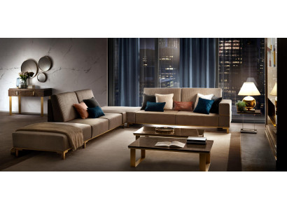 Corner sofa, sofa, couch, fabric sofa, living landscape, luxury furniture, L shape, coffee table 2-piece set
