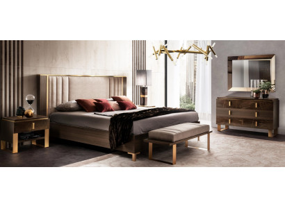 Design bedroom 6-piece complete set bed nightstand dresser Arredoclassic