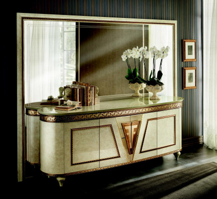 Mirror Dresser Cabinet Dressers Sideboard Bedroom Set Wood Antique Style 2-piece