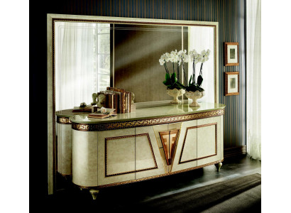 Mirror Dresser Cabinet Dressers Sideboard Bedroom Set Wood Antique Style 2-piece