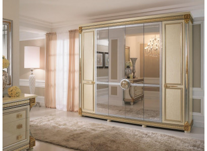 Wardrobe bedroom wood cabinet arredoclassic baroque rococo cabinets