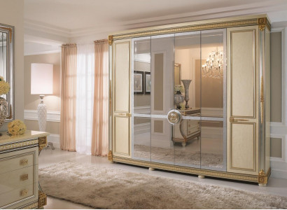 Wardrobe bedroom wood cabinet arredoclassic baroque rococo cabinets