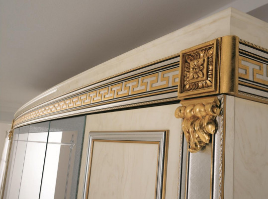 Wardrobe bedroom wood cabinet arredoclassic baroque rococo cabinets