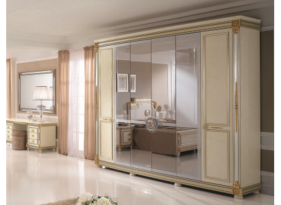 Wardrobe bedroom wood cabinet modern style cupboards luxury classic
