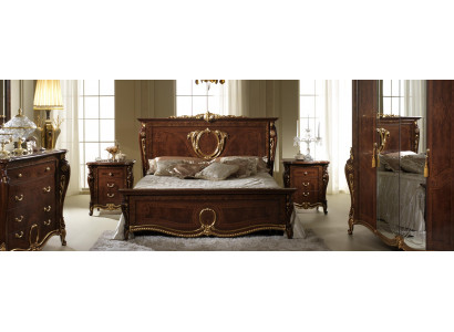 Classic wooden cabinets wardrobes bedroom clothes cabinet Baroque Rococo