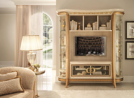 Designer living room TV wall media wall TV unit TV cabinet wall unit