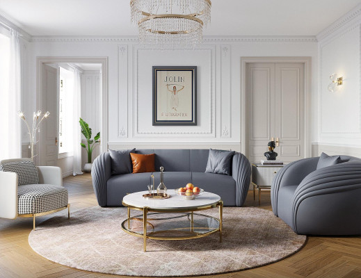 Luxury sofa set 322 seater with furniture couch leather sofa fabric group sofa set