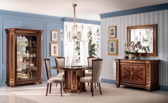 Display cabinet showcase cabinets living room show cabinets design rococo baroque wood new