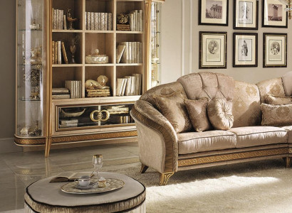 Office bookshelf file cabinet luxury furniture style antique cabinet arredoclassic