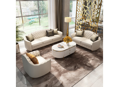 Sofa set 3+2+1 seater set design sofas upholstered couches modern leather couch