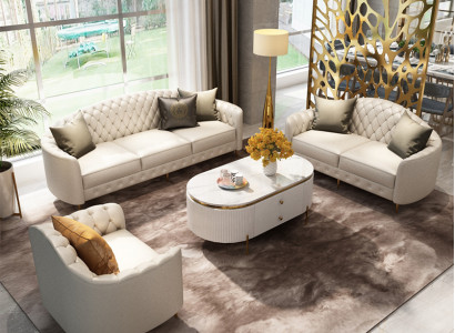 Sofa set 3+2+1 seater set design sofas upholstered couches modern leather couch