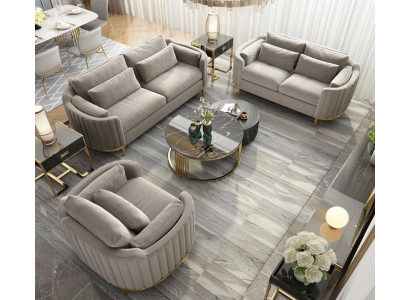 Designer sofa set 3+2+1 seater sofa couch fabric set upholstery set.