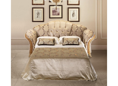 Sofa 3-seater couch with bed function textile fabric furniture upholstery arredoclassic