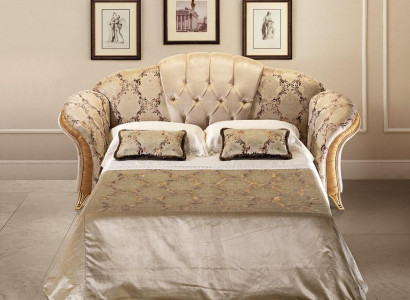 Sofa 3-seater couch with bed function textile fabric furniture upholstery arredoclassic
