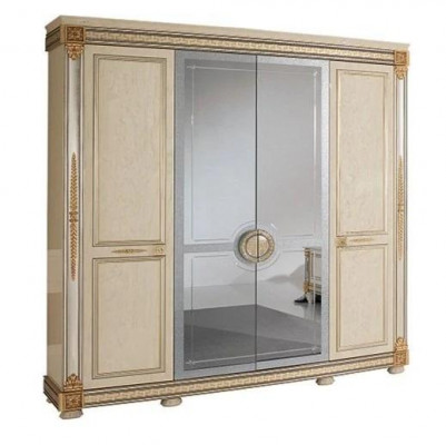 Luxury wardrobe closets high-gloss furniture designer living wood new