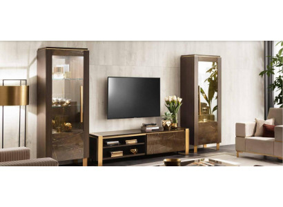 Living room furniture set designer living room sideboard 2x showcase 3-piece.