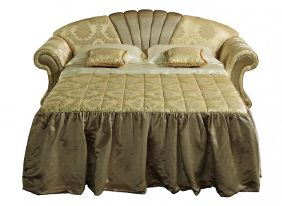Sofa 2-seater couch design upholstery classic textile fabric bed function couches