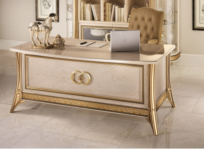 Design office desk table armchair furniture with chair 2-piece arredoclassic