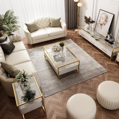 Designer couch seat cushion 3+2 seater white leather suite sofa furniture