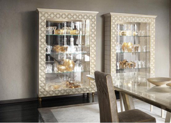 DISPLAY cabinet glass cabinet designer furniture decoration Rococo Baroque Art Nouveau