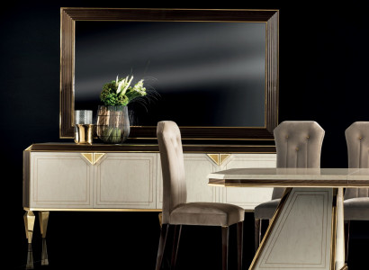 Elegant style furniture bedroom dresser cabinet sideboard mirror arredoclassic