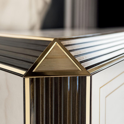 Elegant style furniture bedroom dresser cabinet sideboard mirror arredoclassic