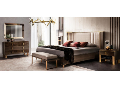 Luxury bedroom sets bed 2x nightstand classic design bed furniture 3-piece set