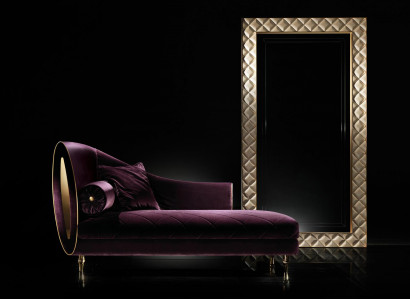 Chaise longue reclining sofa armchair classical baroque rococo art nouveau