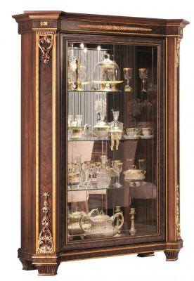 Display cabinet with 2 doors, wooden cupboard, living room display cabinets, design glass furniture