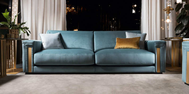Three-seater 3-Seater Living Room Upholstery Fabric Modern Luxury Design Sofa Furniture New
