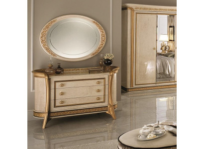 Mirror Dresser Cabinet Dressers Bedroom Set Wood Classic Style 2-piece.