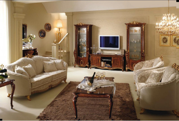 Classic 2-seater couch upholstered sofa seating couches Italian design arredoclassic