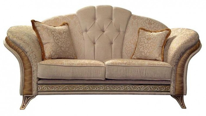 Sofa 2-seater couch design upholstery classic fabric arredoclassic two-seater