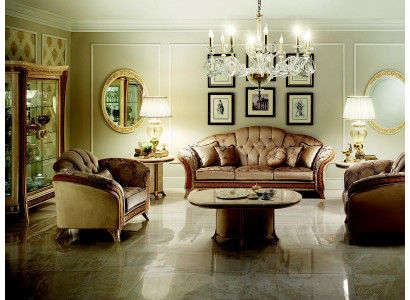 Noble designer sofa couch 2-seater upholstered sofas textile art nouveau arredoclassic™