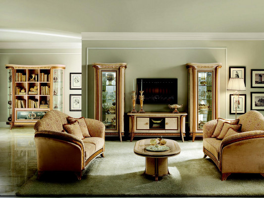 Noble designer sofa couch 2-seater upholstered sofas textile art nouveau arredoclassic™