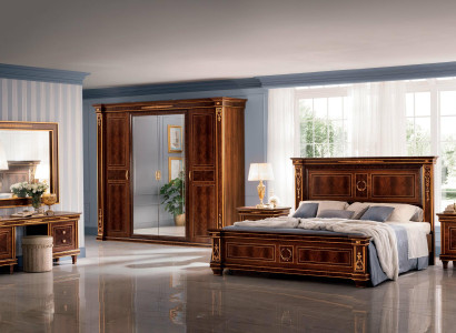 Classic designer wooden bed luxury beds noble baroque rococo marriage