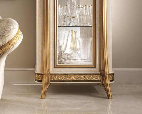 Luxury Display Window Cabinet Glass Classic Style Furniture Shelf ITALY NEW