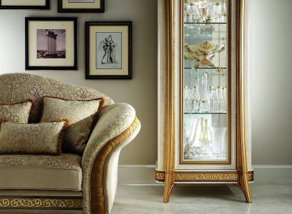Empire-style cabinet display cabinet glass cabinet bookcase bookshelf