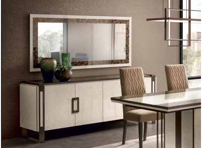 Designer dresser sideboard side low board cabinet living room shelf luxury mirror