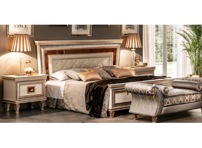 Designer bed upholstered bed 180x200 marital bed double bed arredoclassic furniture