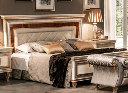 Designer bed upholstered bed 180x200 marital bed double bed arredoclassic furniture