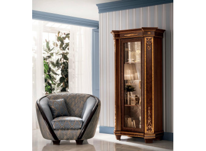 Display glass cabinet cupboard wall books showcases wood rustic baroque