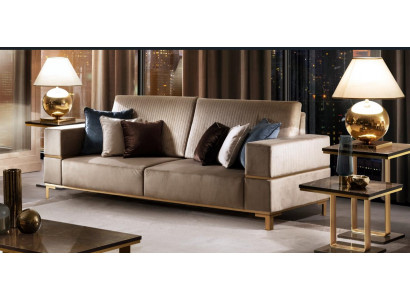 Sofa Three-Seater Classic Couch Upholstered 3-Seater Fabric Couches Cloth New