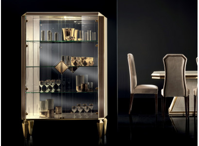 Showcase Italian luxury furniture display cabinets arredoclassic luxury cabinet glass new