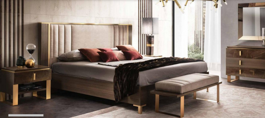 Arredo Alassic Furniture 3-piece Suite Italian Bedroom Nightstand Set